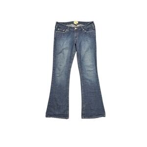 VTG Y2K Abercrombie & Fitch Low Rise Flare‎ Jeans Women Sz 8 100% Cotton Blue